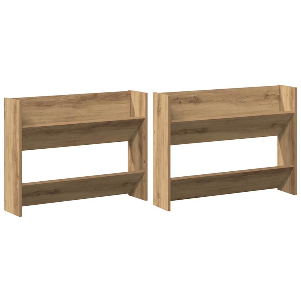 Sko Skap 2 pcs Artisan Eik 81 x 18 x 60 cm Konstruert tre
