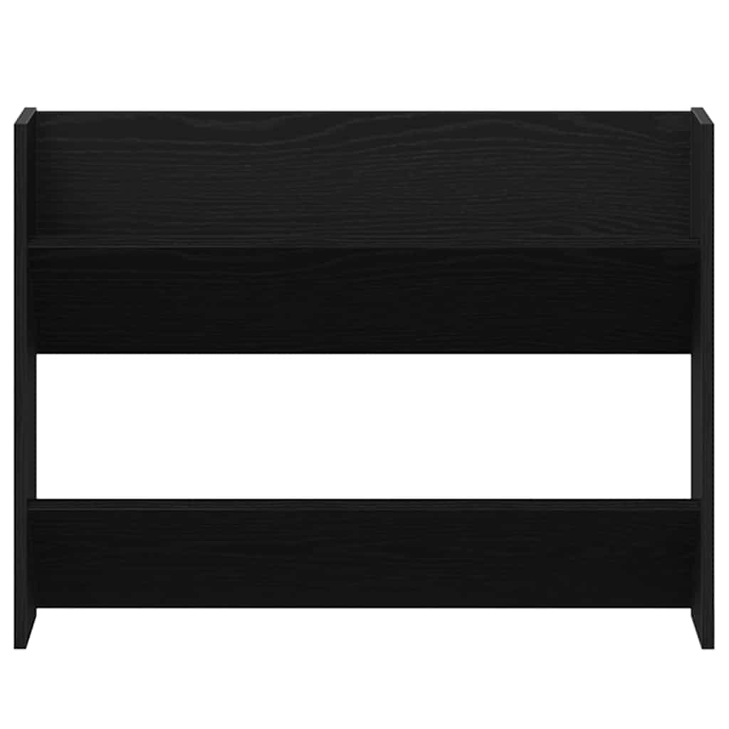 Sko Skap med hylle Svart Eik 82 x 18 x 60 cm Konstruert tre