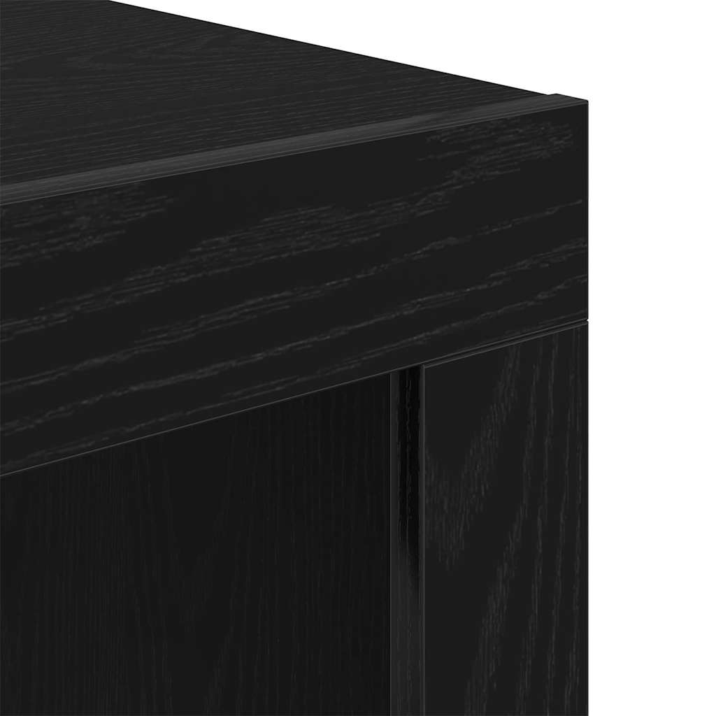 Kaffebord Svart Eik 50 x 50 x 35 cm Konstruert tre