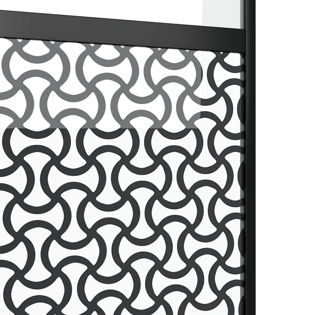 Glassdør Fretwork Svart 102,5 x 2 x 205 cm Aluminium