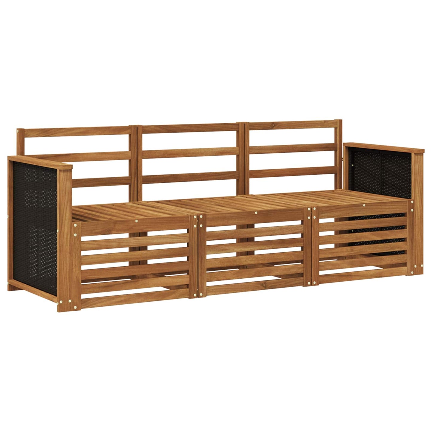 Sofasett 3 pcs Solid akasietre
