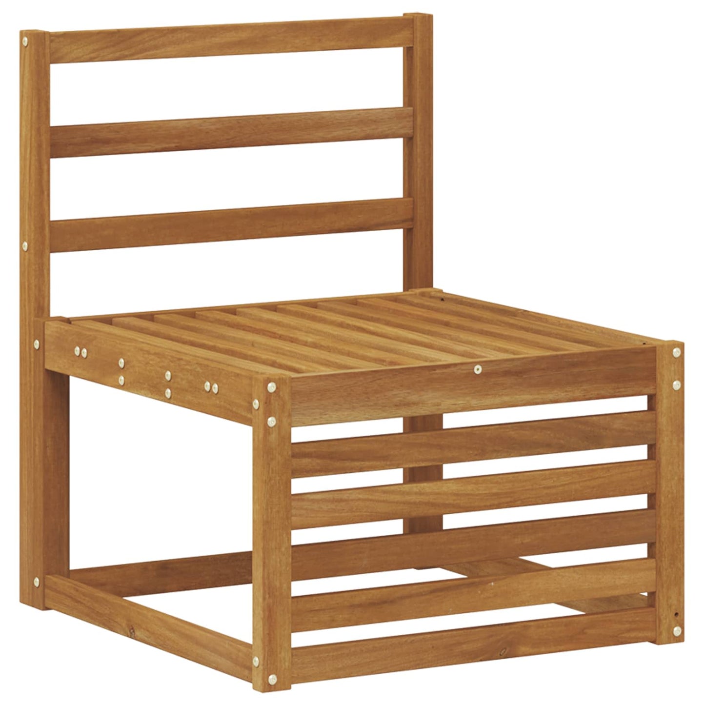 Utendørs sofa-sett 5 pcs Naturlig Solid akasietre