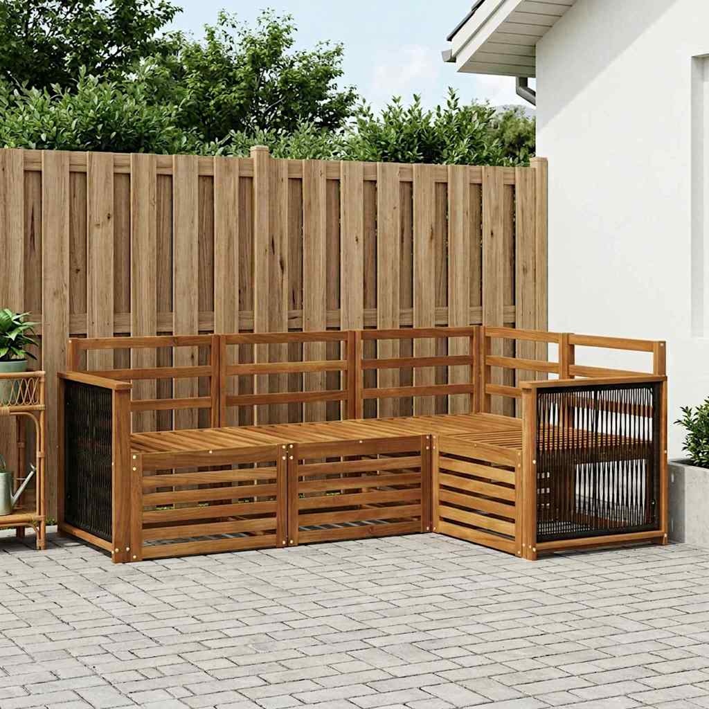 Sofasett 4 pcs Solid akasietre