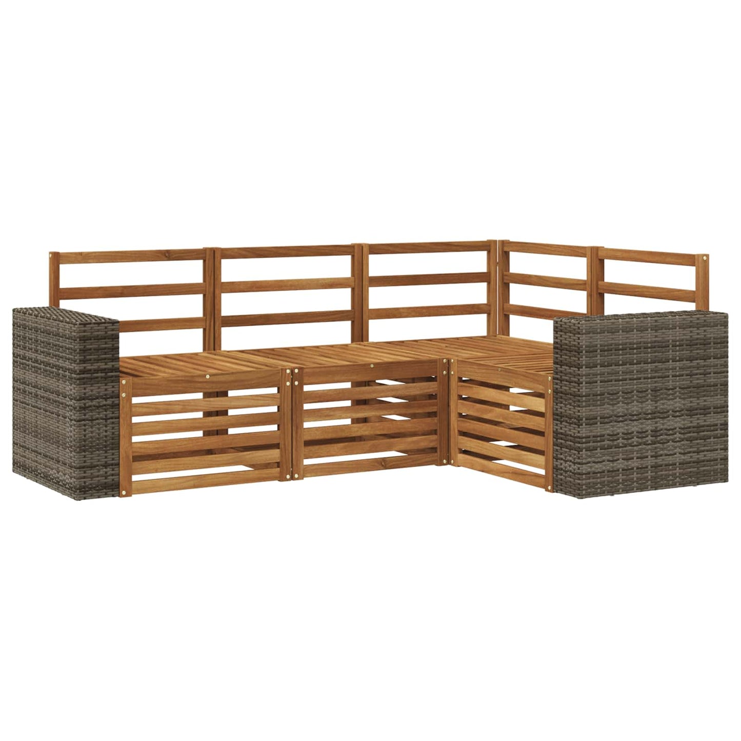 Sofasett 4 pcs Solid akasietre