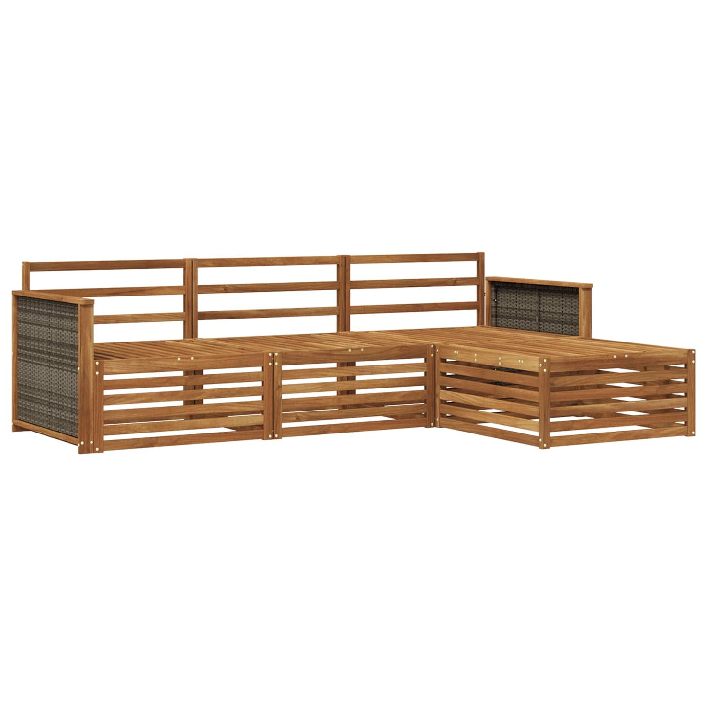 Utendørs sofa-sett Naturlig 249,5 x 162,5 x 73 cm