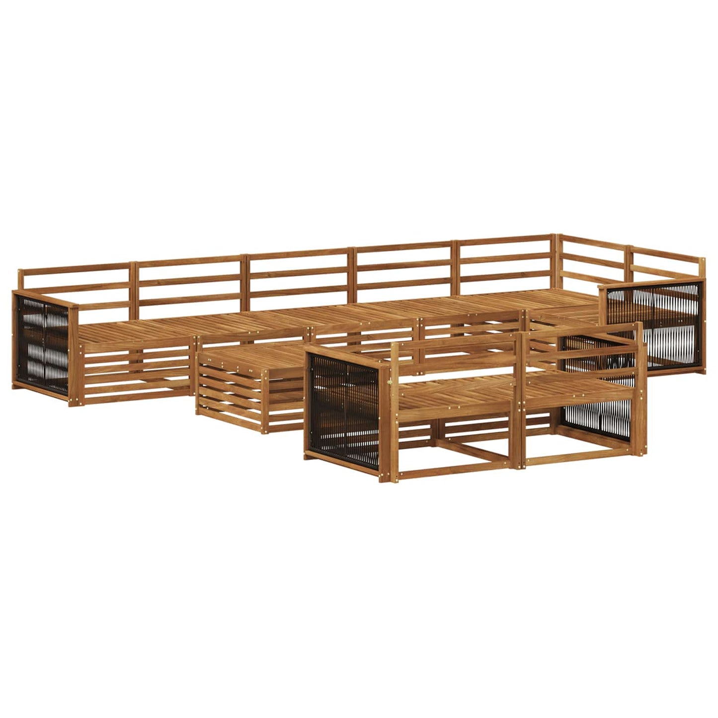 Utendørs sofa-sett 9 pcs