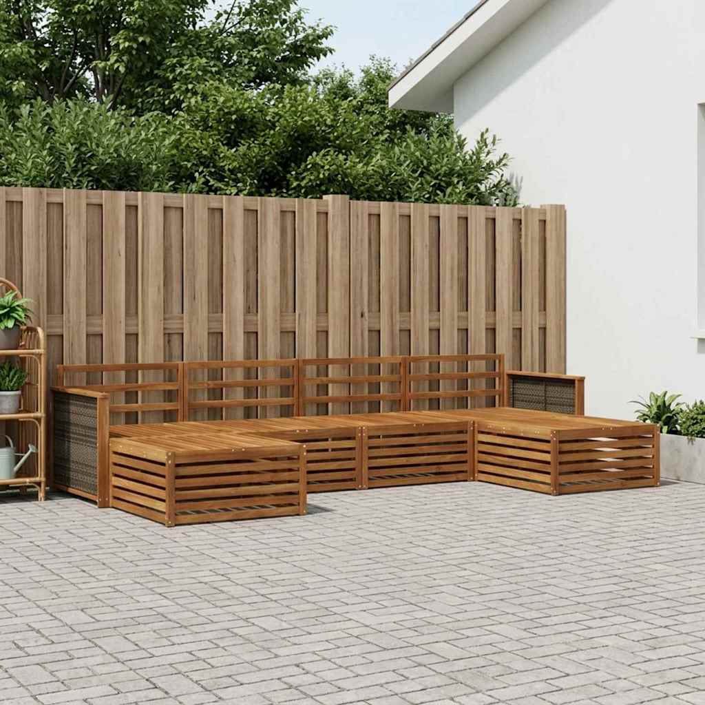 Sofasett 6 pcs Solid akasietre