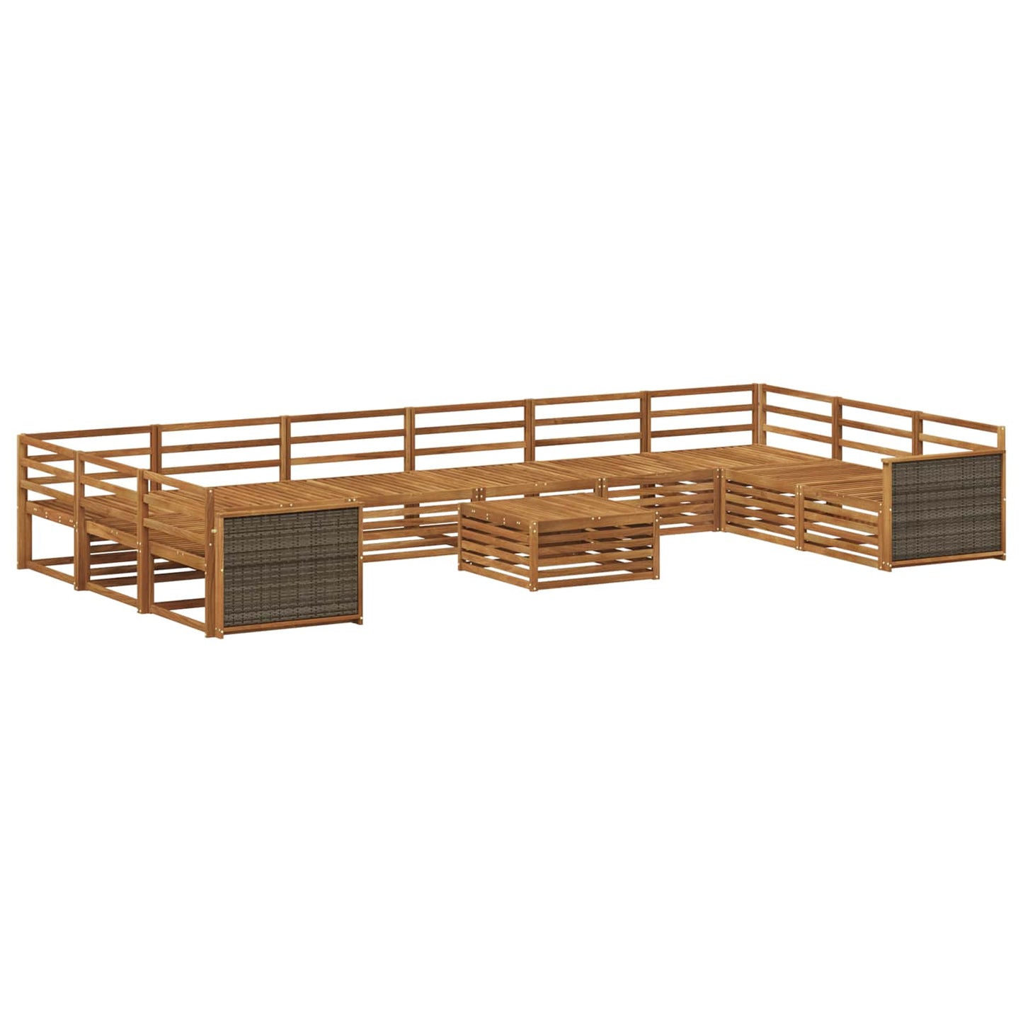 Sofasett 11 pcs Solid akasietre