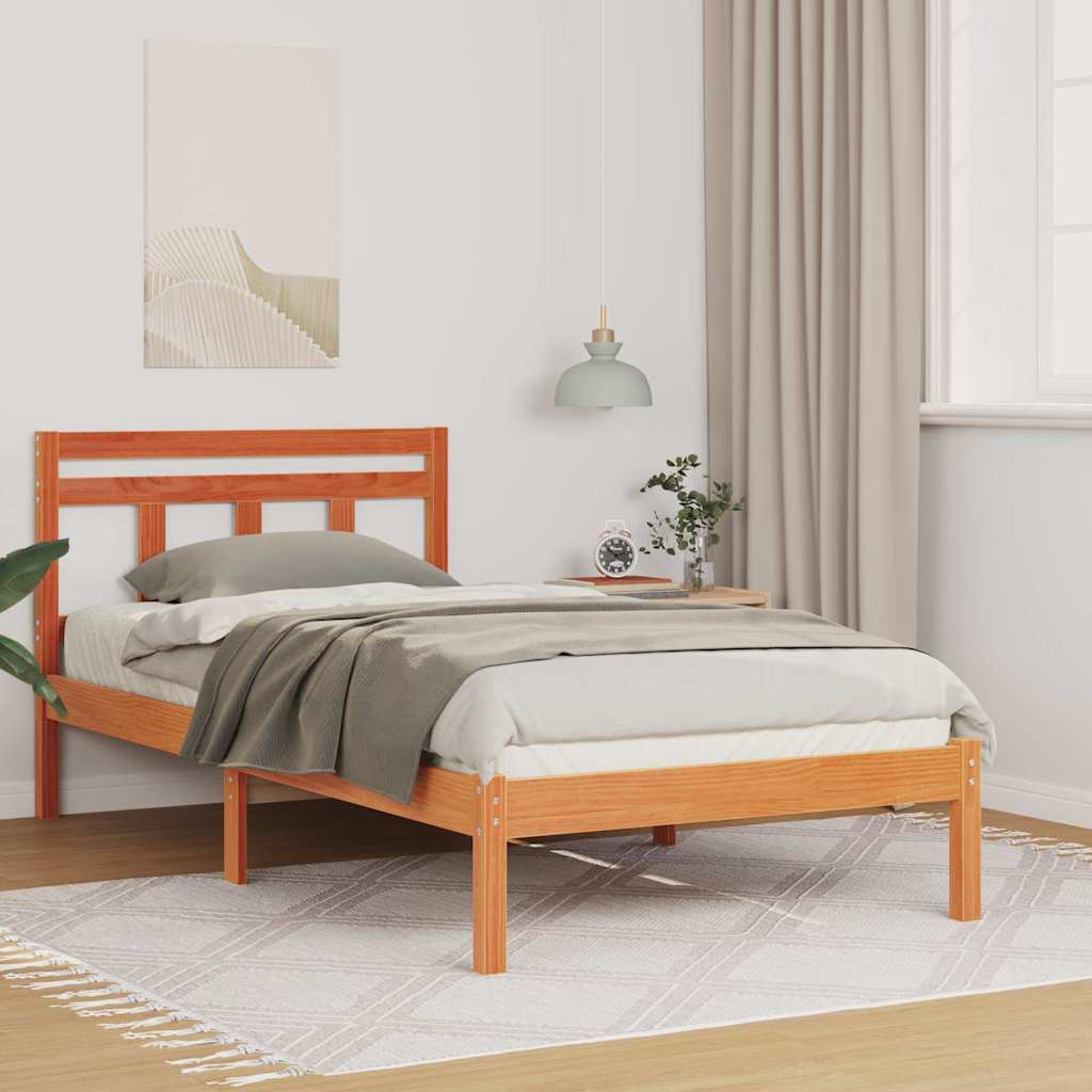 Sengestamme Brun 80 x 200 cm Massiv furu