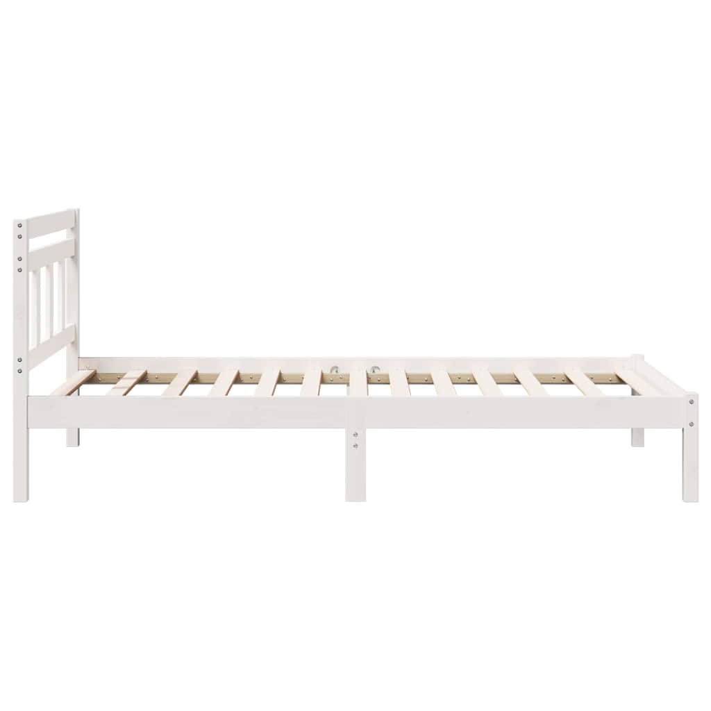 Sengestamme Hvit 90 x 200 cm Massiv furu