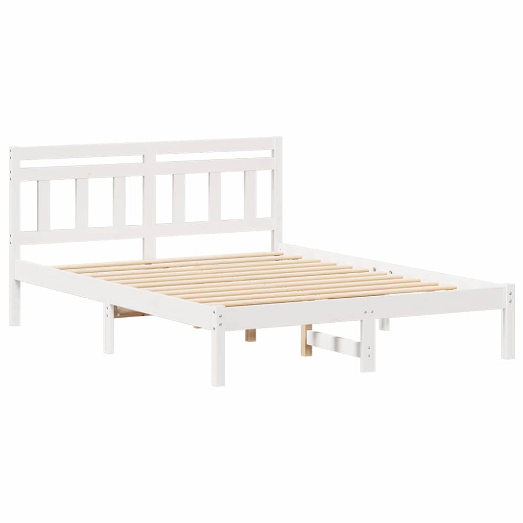 Sengestamme Hvit 120 x 190 cm Massiv furu