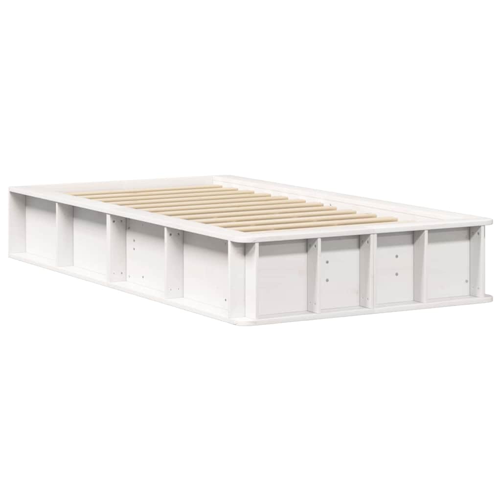 Sengestamme Hvit 75 x 190 cm Massiv furu