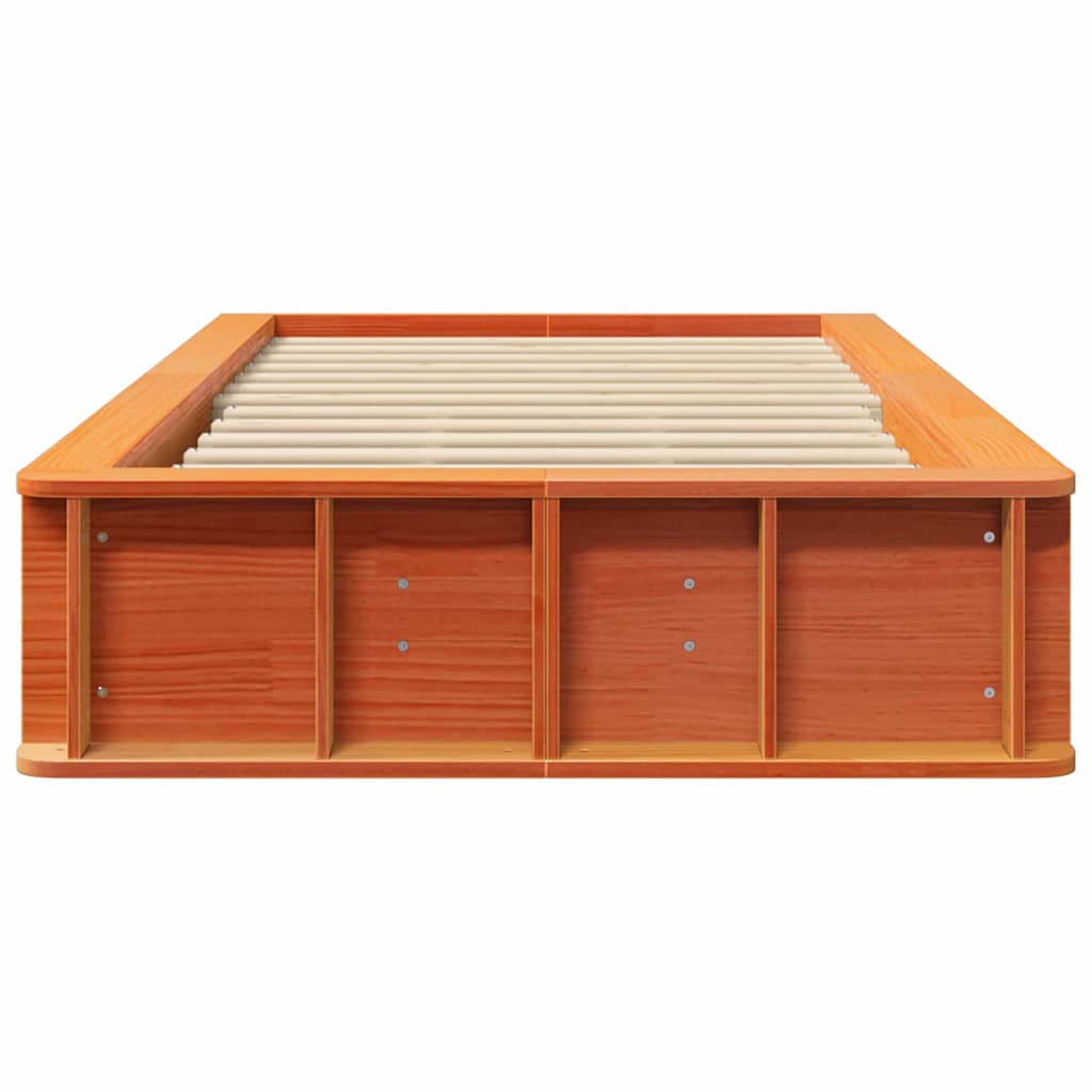 Sengestamme Vokset Brun 75 x 190 cm Massiv furu