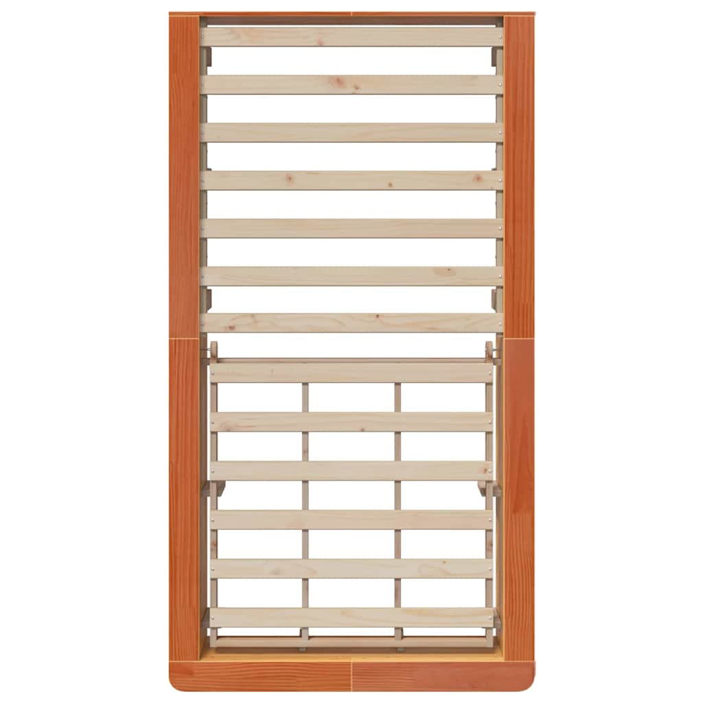 Sengestamme Vokset Brun 75 x 190 cm Massiv furu