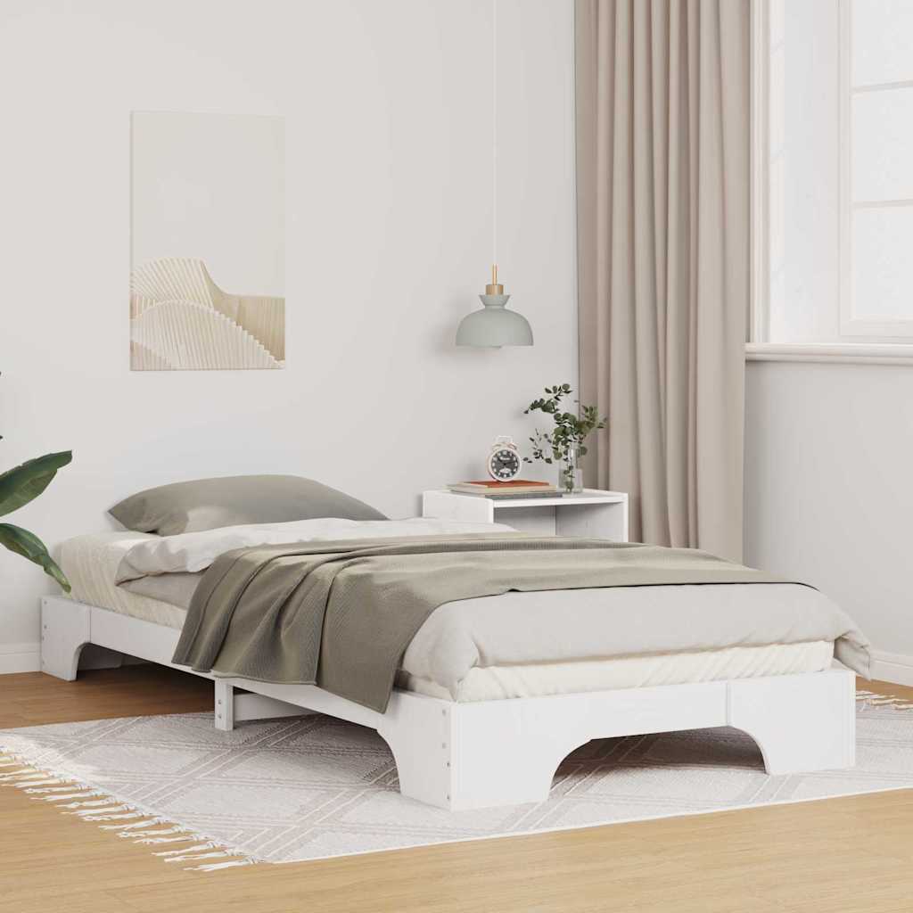 Sengestamme Hvit 80 x 210 cm Massiv furu