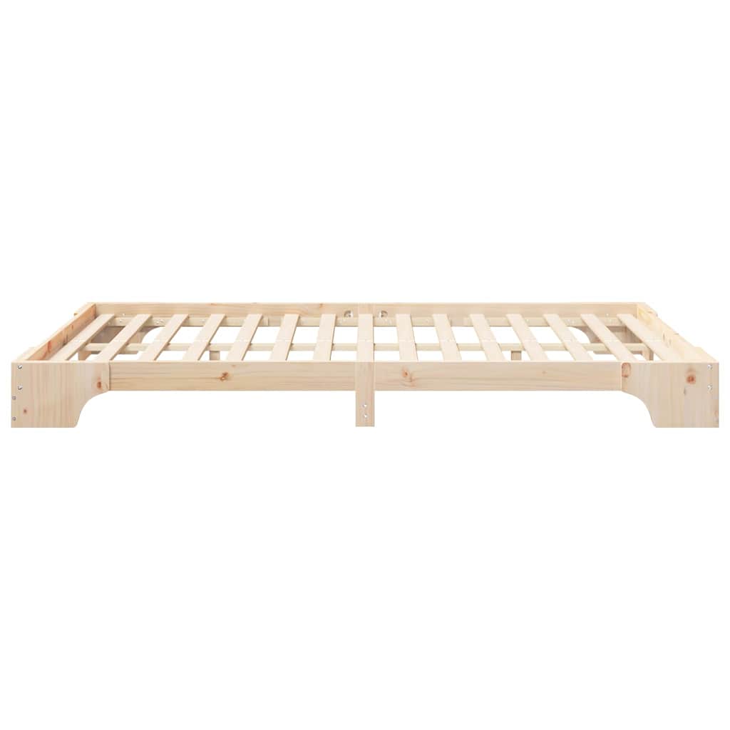 Sengestamme Brun 140 x 210 cm Massiv furu