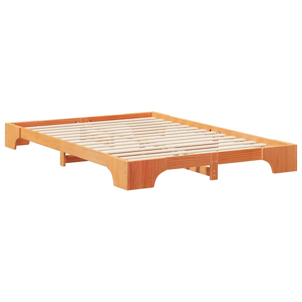 Sengestamme Brun 140 x 210 cm Massiv furu