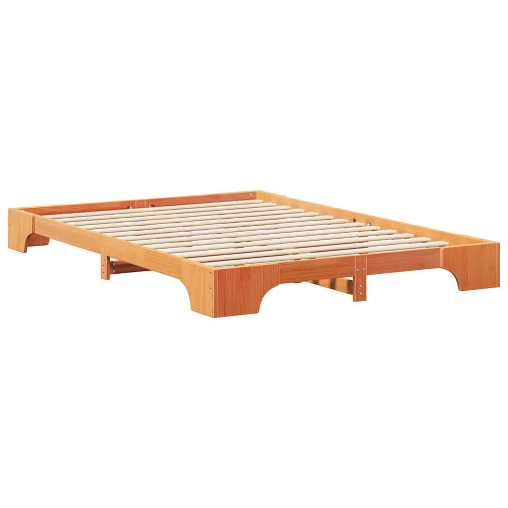 Sengestamme Brun 140 x 210 cm Massiv furu