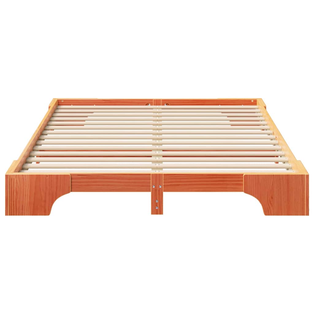 Sengestamme Brun 140 x 210 cm Massiv furu