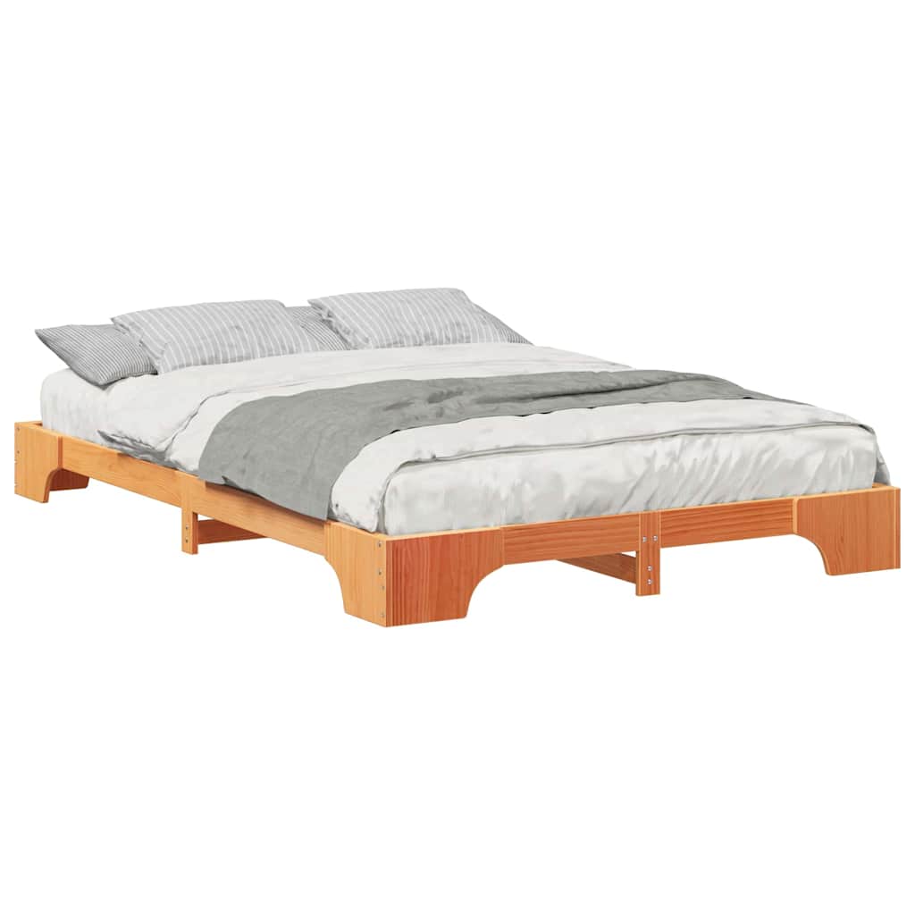 Sengestamme Brun 140 x 210 cm Massiv furu