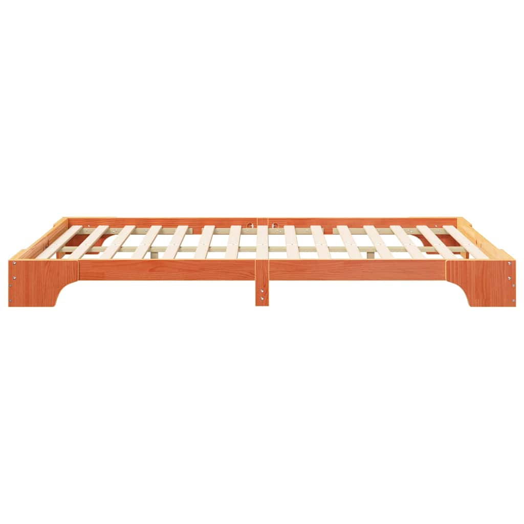Sengestamme Brun 140 x 210 cm Massiv furu