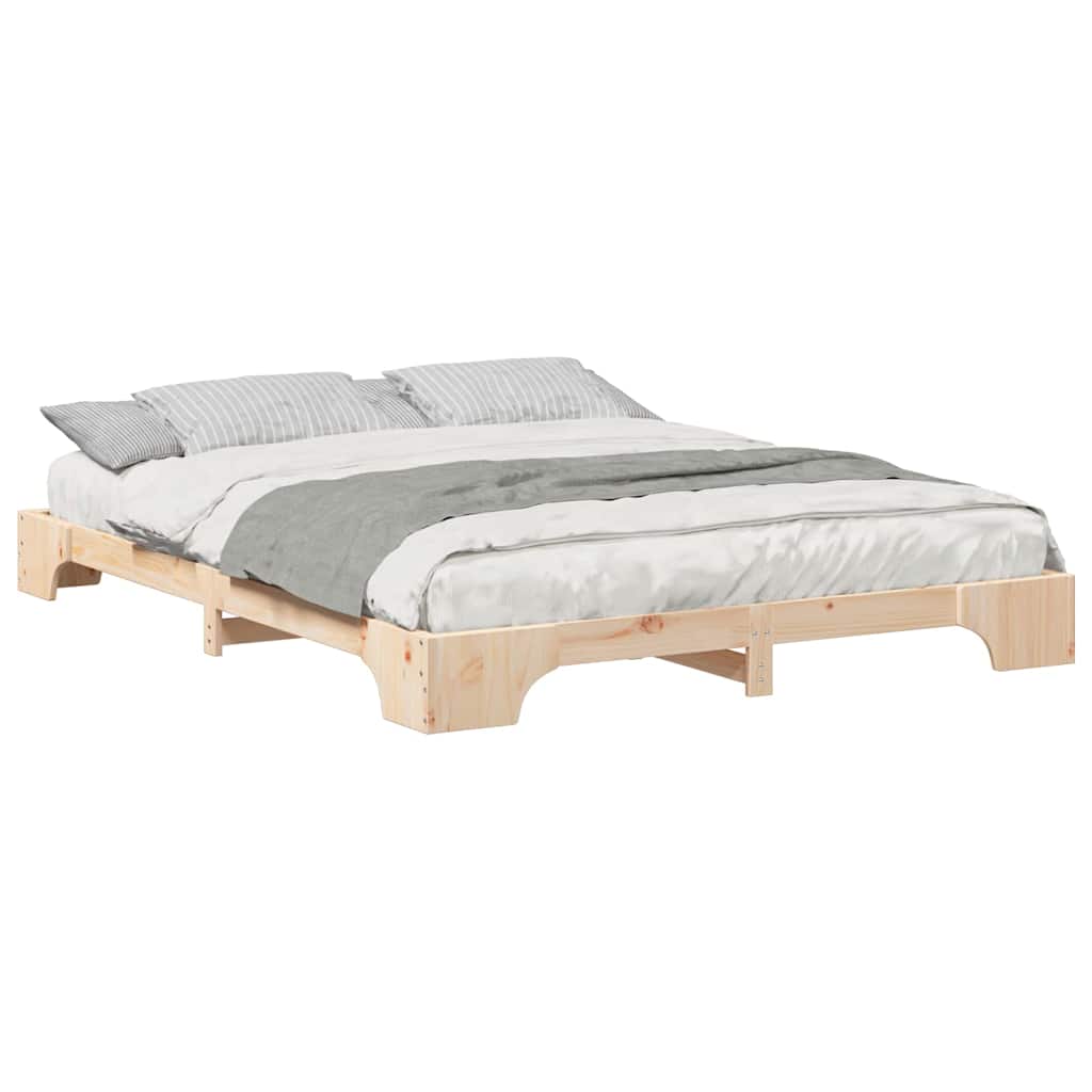 Sengestamme Brun 160 x 210 cm Massiv furu