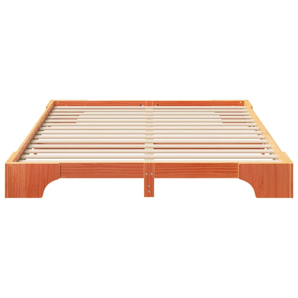 Sengestamme Brun 160 x 210 cm Massiv furu