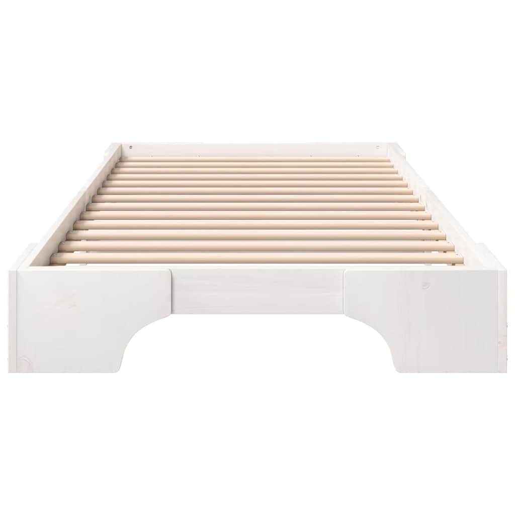 Sengestamme Hvit 80 x 220 cm Massiv furu