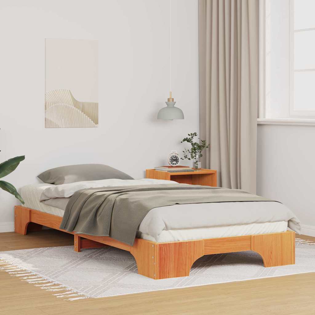 Sengestamme Brun 80 x 220 cm Massiv furu