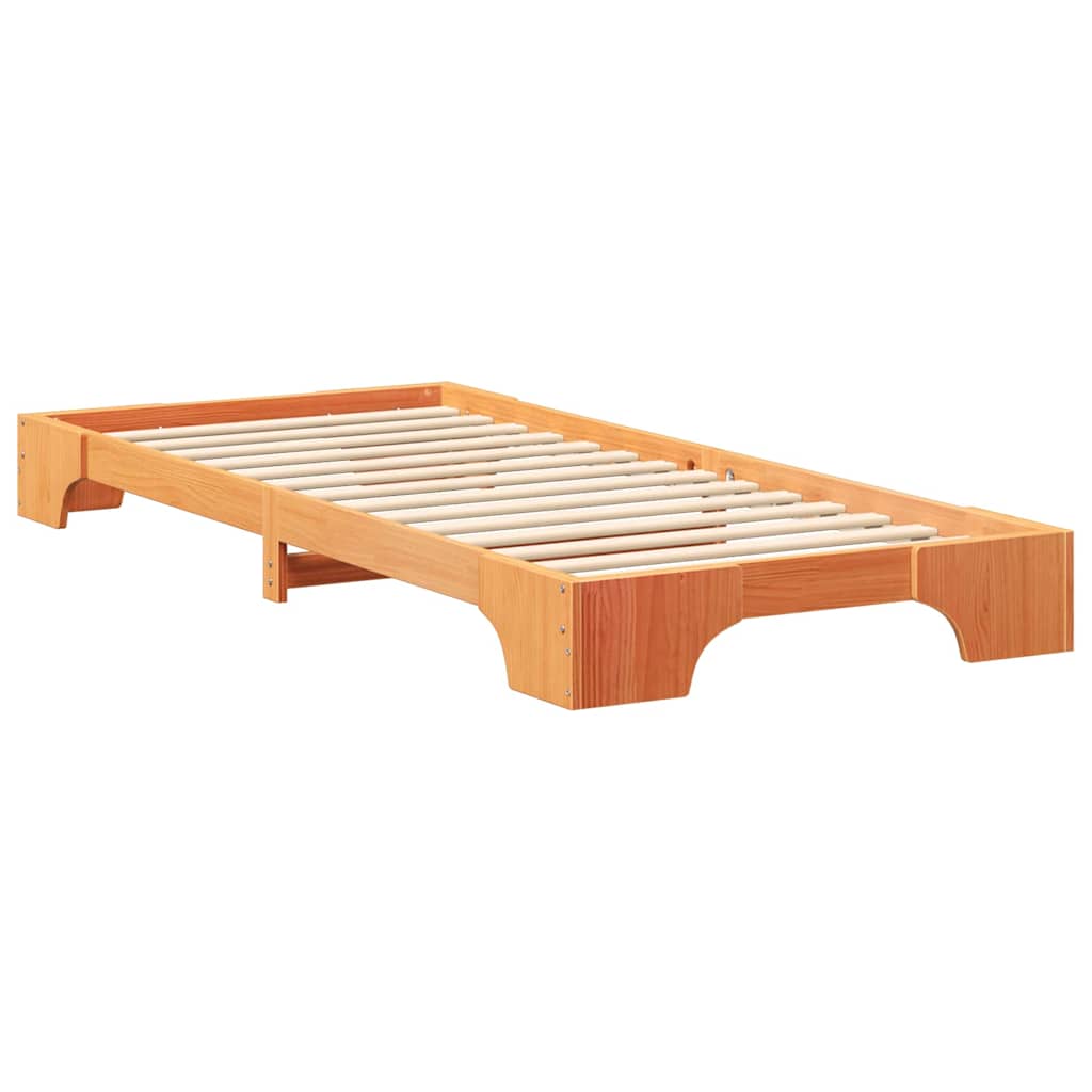 Sengestamme Brun 100 x 220 cm Massiv furu