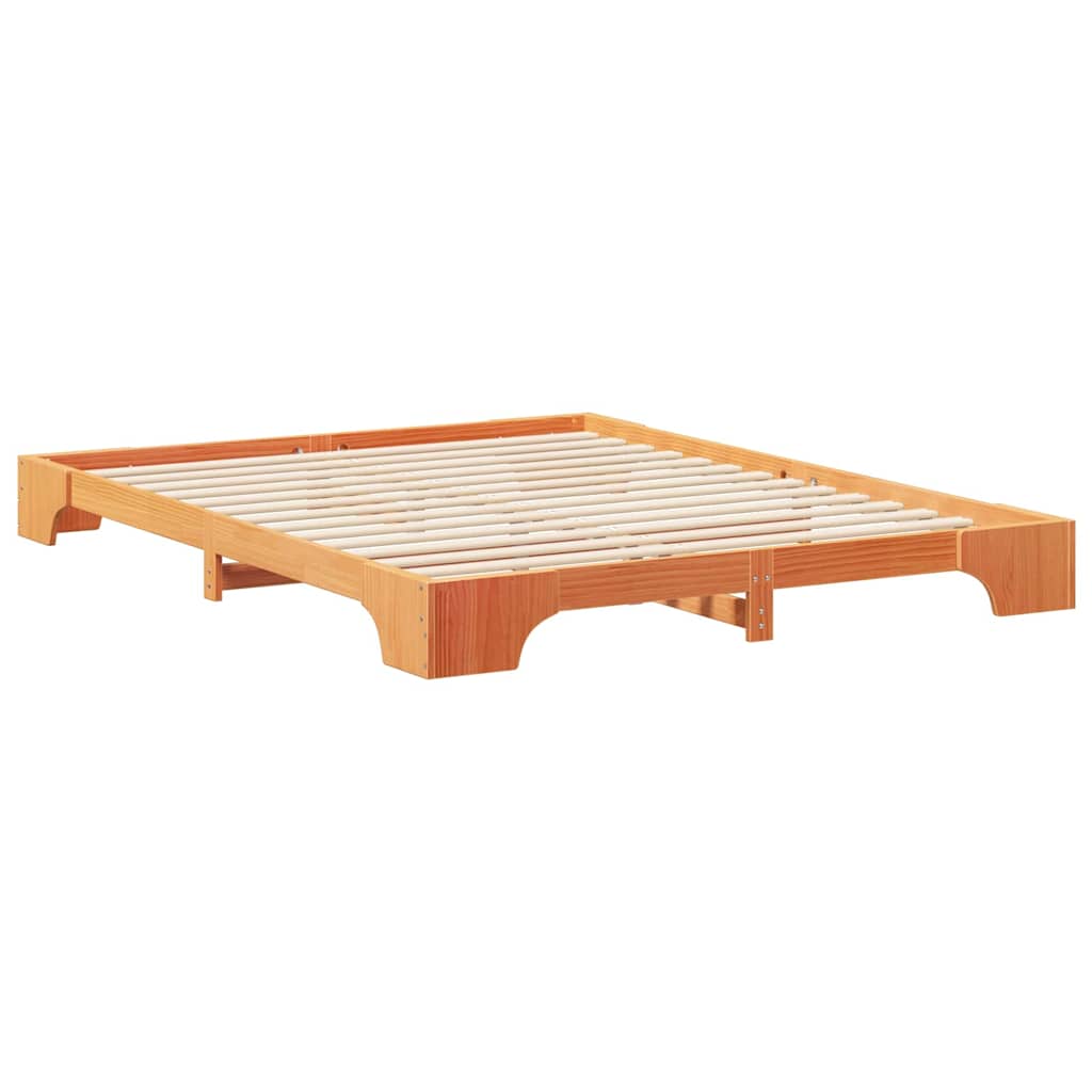 Sengestamme Brun 160 x 220 cm Massiv furu