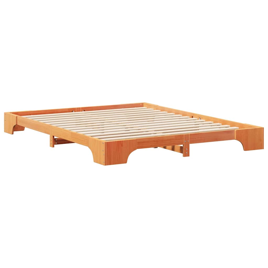 Sengestamme Brun 160 x 220 cm Massiv furu