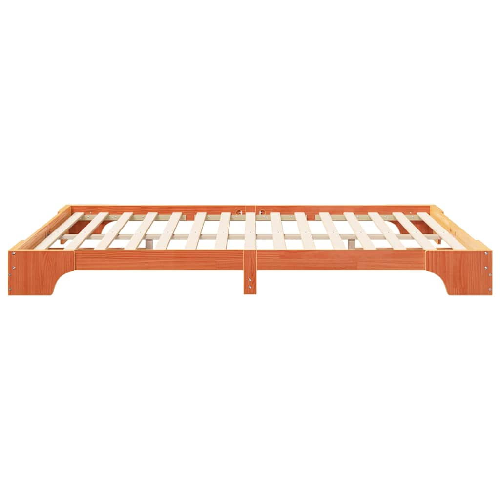 Sengestamme Brun 160 x 220 cm Massiv furu