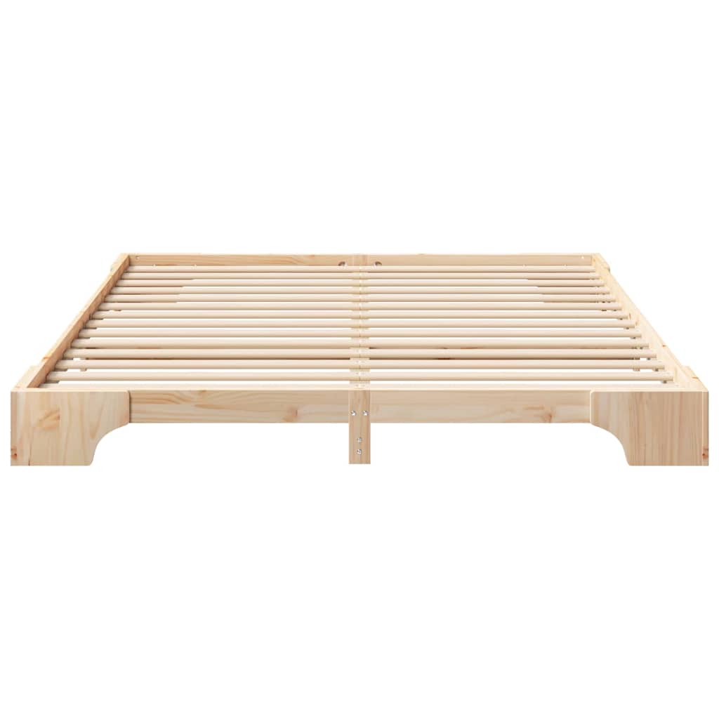Sengestamme Brun 180 x 220 cm Massiv furu