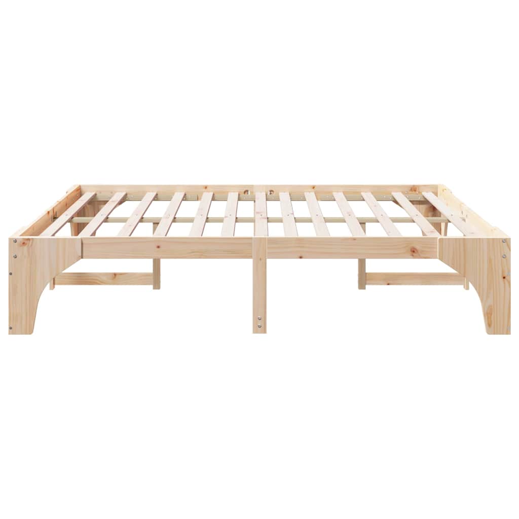 Sengestamme Brun 200 x 200 cm Massiv furu