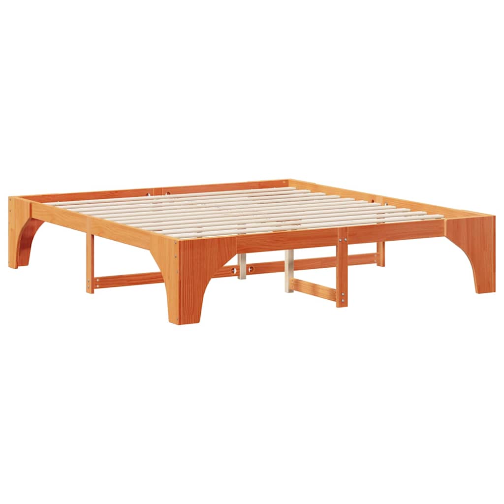 Sengestamme Brun 180 x 200 cm Massiv furu