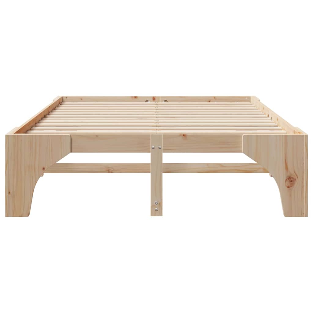 Sengestamme Brun 150 x 200 cm Massiv furu