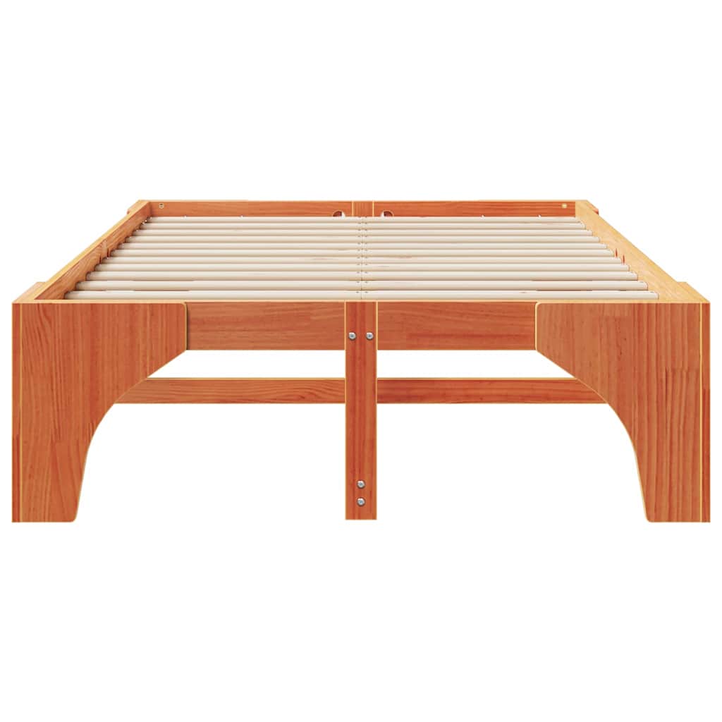 Sengestamme Brun 140 x 190 cm Massiv furu