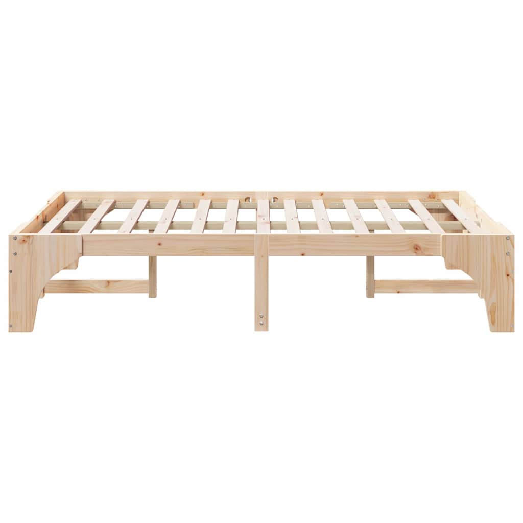 Sengestamme Brun 135 x 190 cm Massiv furu