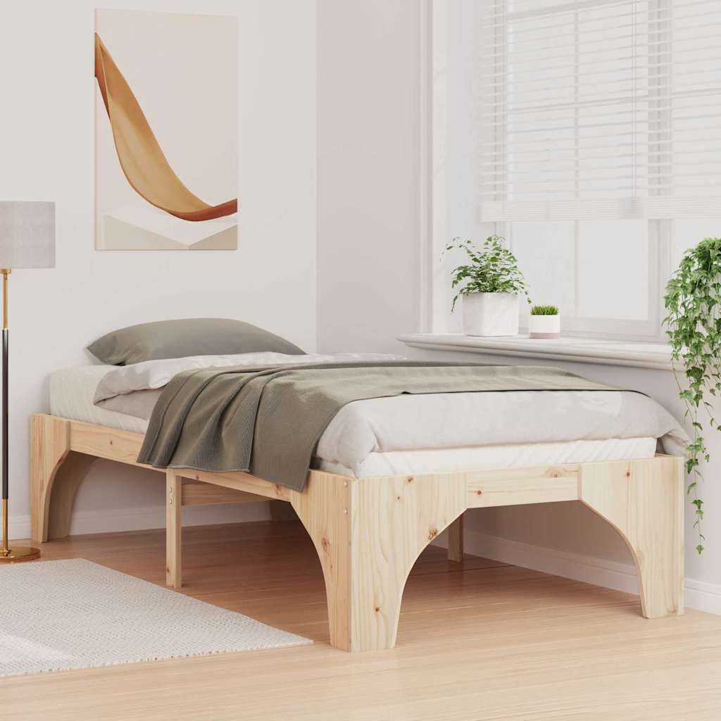 Sengestamme Brun 90 x 200 cm Massiv furu