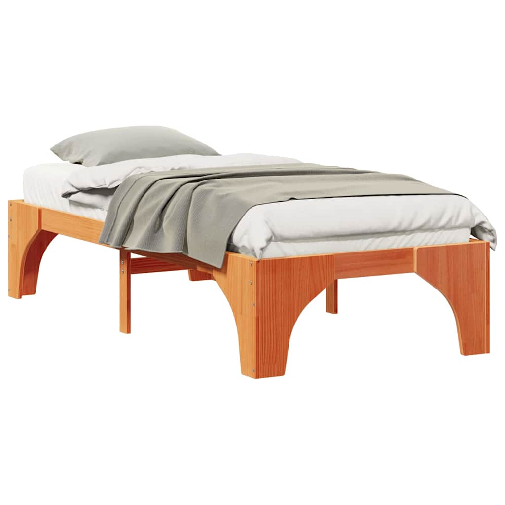 Sengestamme Brun 90 x 200 cm Massiv furu