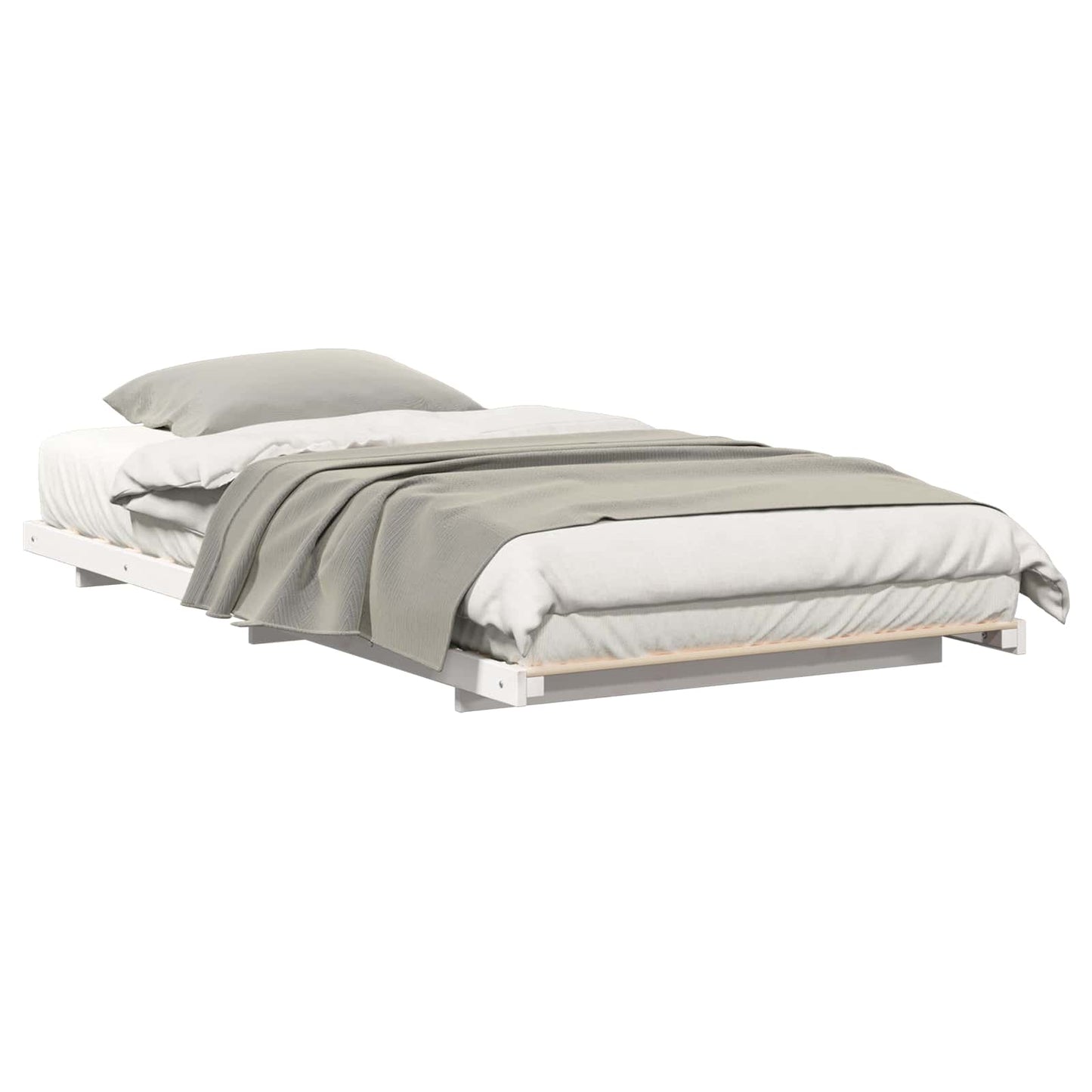 Sengestamme Hvit 80 x 210 cm Massiv furu