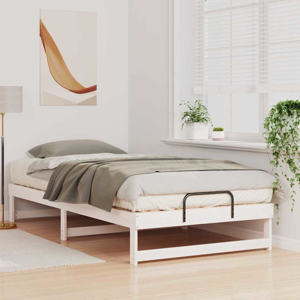 Sengestamme Hvit 100 x 200 cm Massiv furu