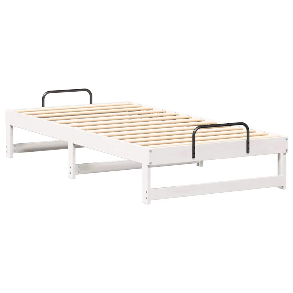 Sengestamme Hvit 90 x 200 cm Massiv furu