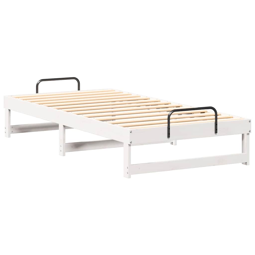 Sengestamme Hvit 90 x 200 cm Massiv furu