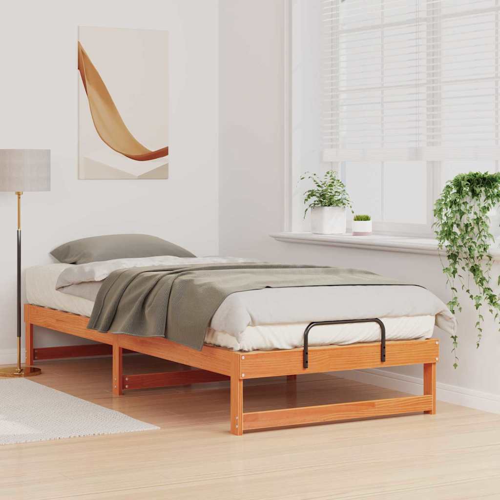 Sengestamme Brun 100 x 220 cm Massiv furu