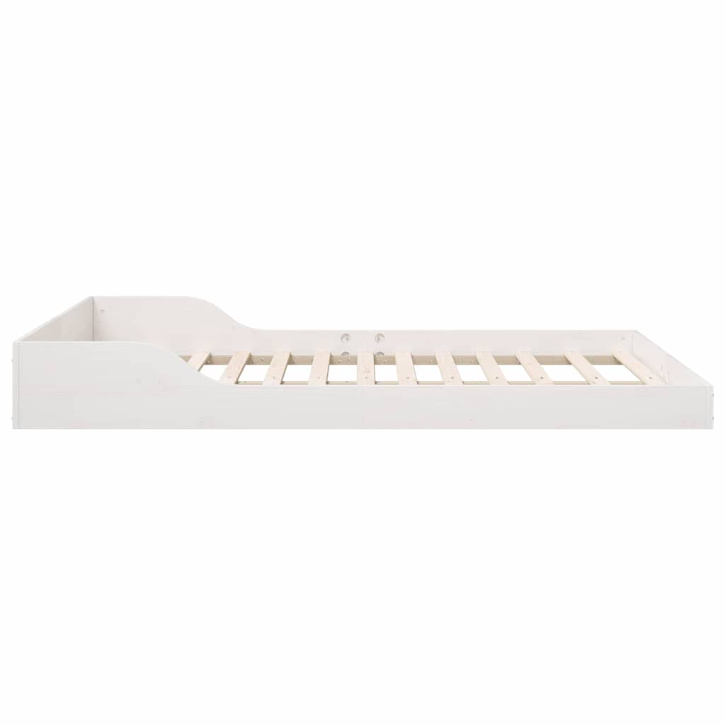 Sengestamme Hvit 140 x 190 cm Massiv furu