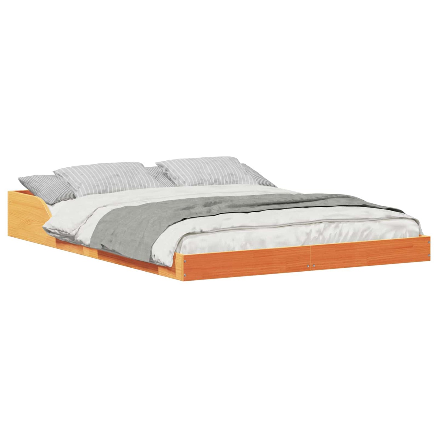 Sengestamme Vokset Brun 140 x 190 cm Massiv furu
