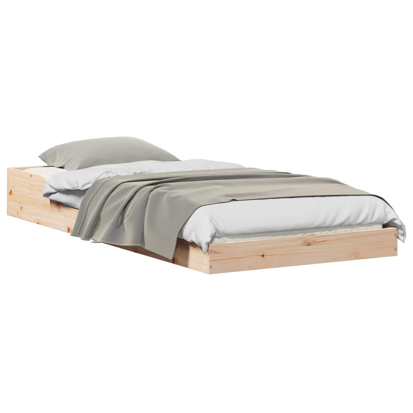 Sengestamme Naturlig 75 x 190 cm Massiv furu