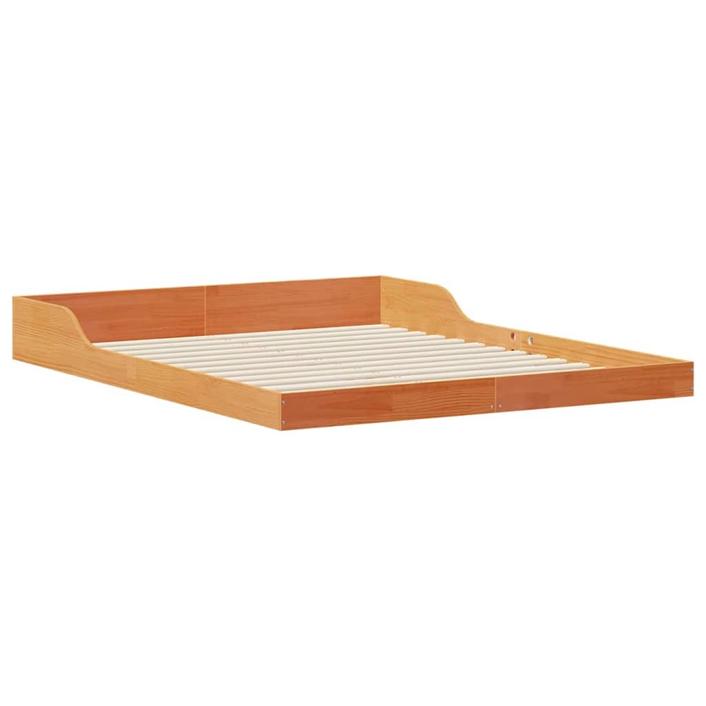 Sengestamme Vokset Brun 160 x 210 cm Massiv furu